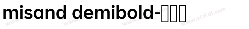 misand demibold字体转换